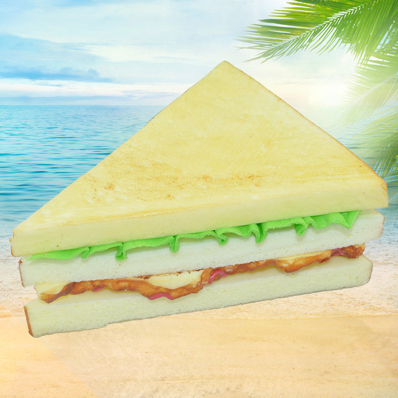 Fake sandwich bread simulation model decoration props PU food show educational educational toys