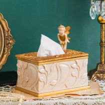  Harvest cottage Nordic living room napkin pumping carton Light luxury creative cute little angel decoration dining table tissue box