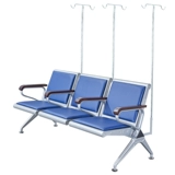 Три -частное лицо из нержавеющей стали стул капля капля с твердым деревом клиники для жидких стульев из нержавеющей стали в ожидании стульев в ожидании стула