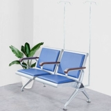 Три -частное лицо из нержавеющей стали стул капля капля с твердым деревом клиники для жидких стульев из нержавеющей стали в ожидании стульев в ожидании стула