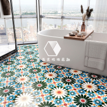 Nordic Flower Brick 200 Kitchen Small Fresh Toilet Balcony Xuan Guan Ground Floor Brick 300 Mesh Red Green Wall Brick Tile