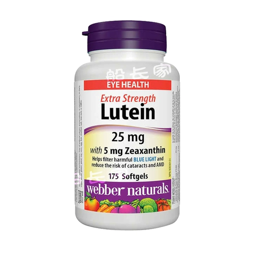 [Домашнее место B] Канадский Weibo Webber Lutein Soft Capsules 25 мг 175 капсул 24/4