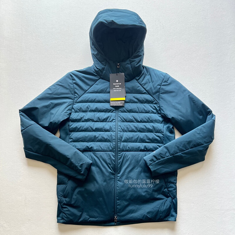 Authentic In-Stock Lululemon down for It All Men's down Hooded Jacket Sports Coat Authentic In-Stock Lululemon down for It All Men's down Hooded Jacket Sports Coat
