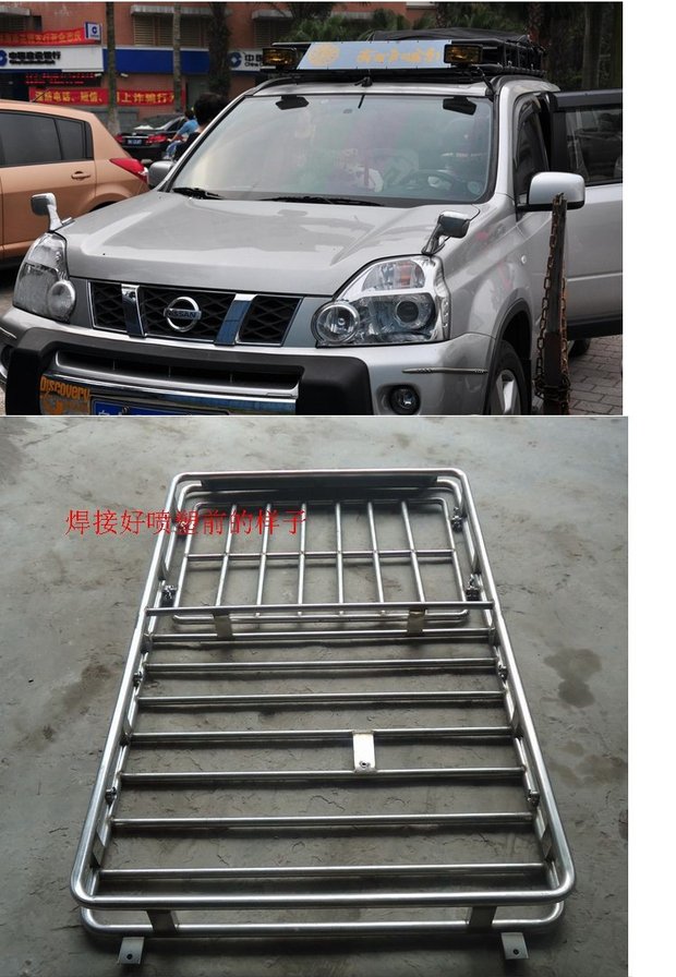 Nissan Qijun sửa đổi xe đặc biệt thép không gỉ xe tải mui khung khung Qijun hành lý baga mui xe ô tô