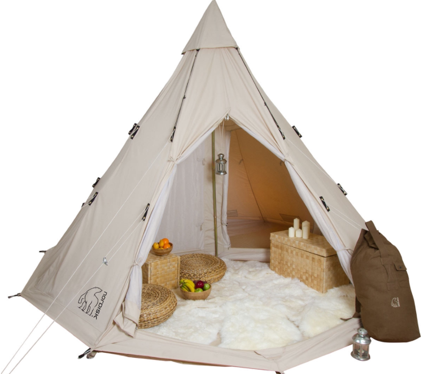 Spot Spot Danish Large White Bear Nordisk Alfheim 12 6m2 Outdoor Camping Cotton Retro Tent