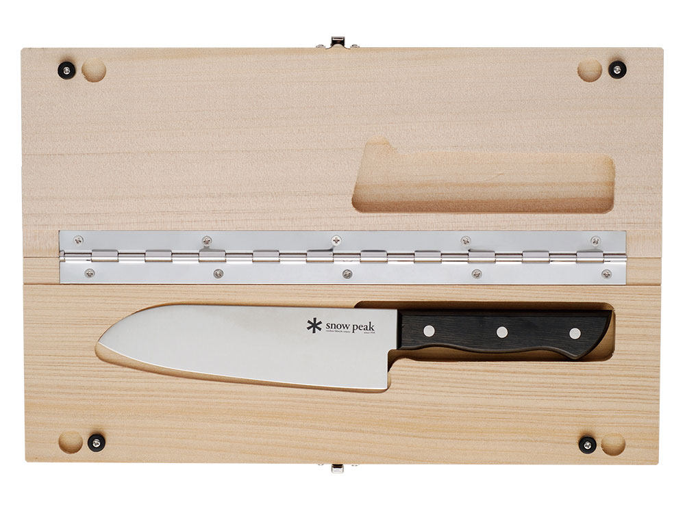 Spot Japan Snow Peak Snow Peak Snow Peak Portable Folding Anvil Cutting Board CS-207 Cutter Combined Cutlery CS-208