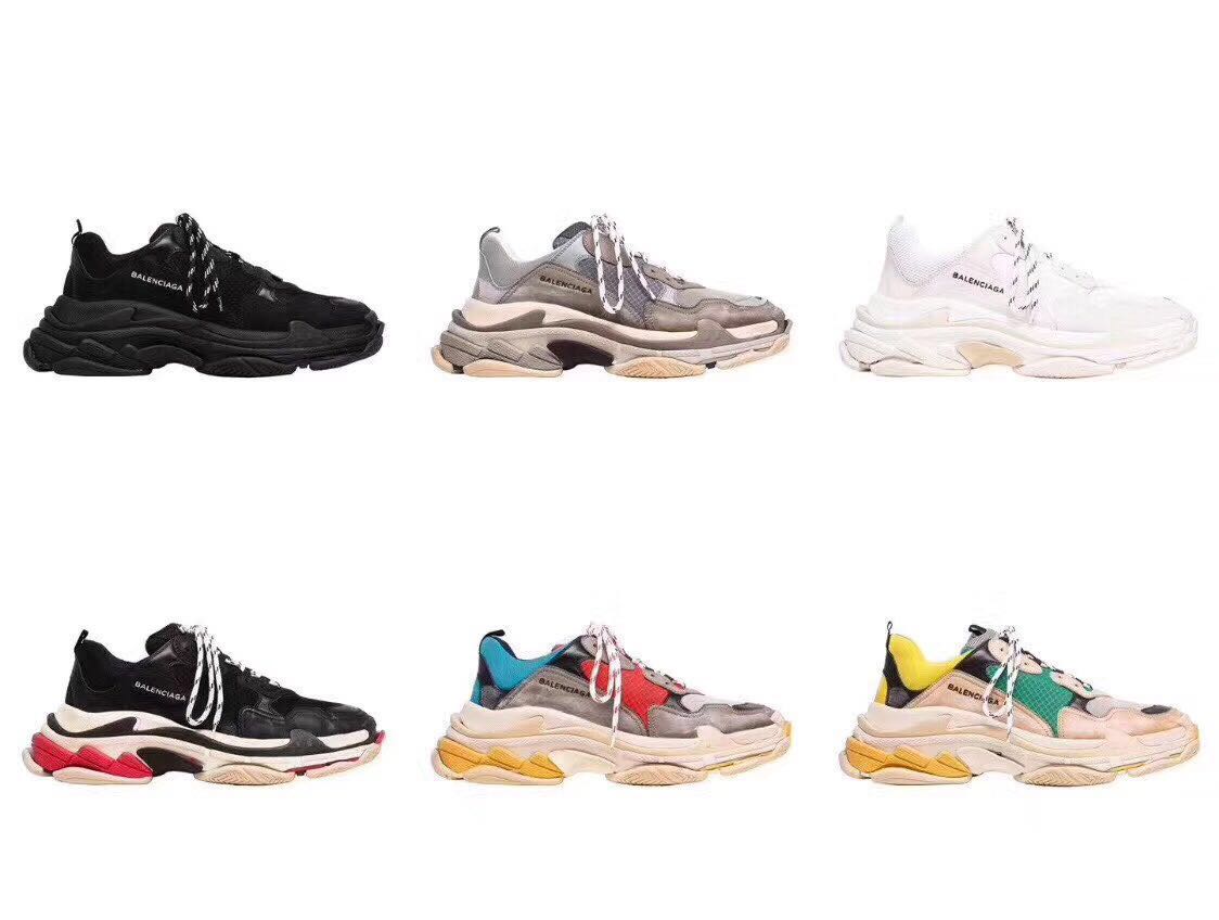 balenciaga triple s all colors