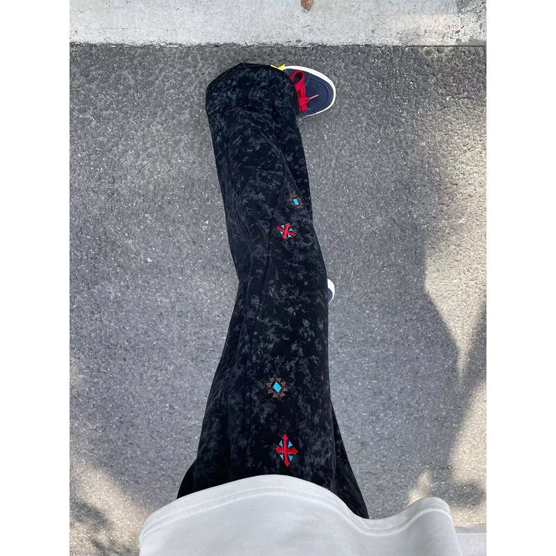 Children's Clothing American Retro Print Loose Casual Pants Unisex 2026 Spring New Trendy Drapey Wide-Leg Long Sweatpants