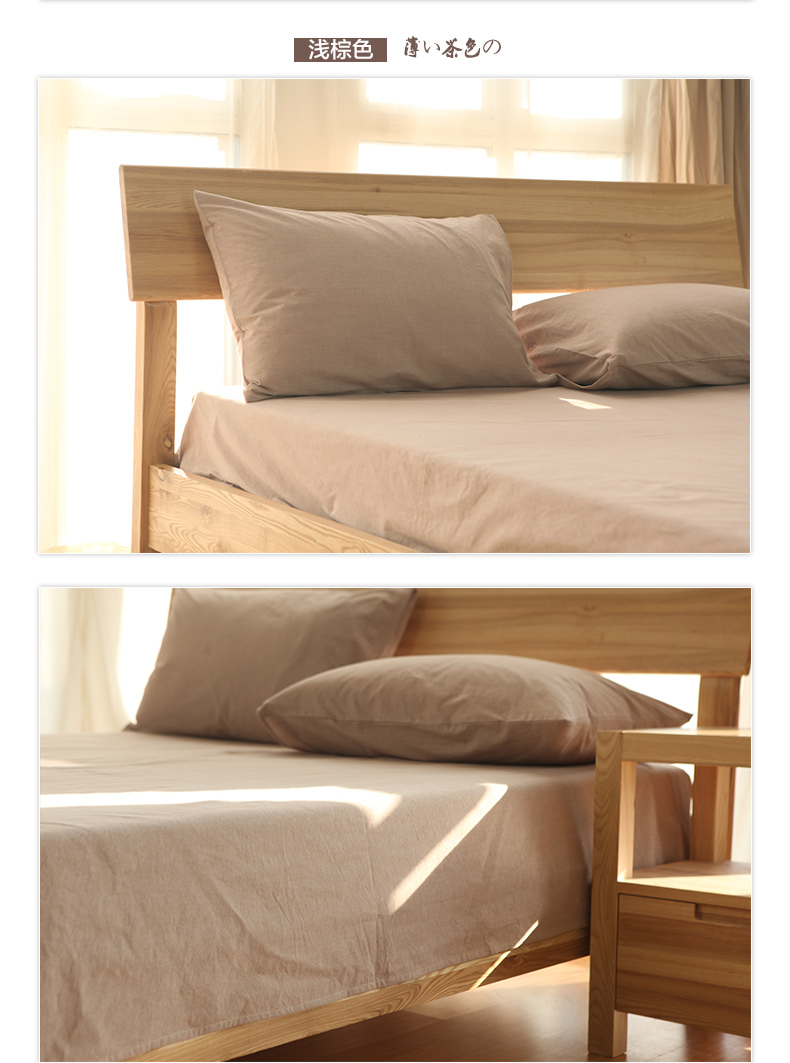 Yuchen cotton nguyên chất gối bông rửa bông gối đơn vỏ gối lưới mắt cáo phong cách tốt gối cao su non cho người lớn
