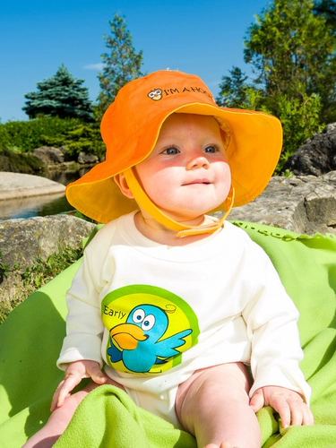Детская двусторонная шапка на солнечной энергии, защита от солнца, подходит для весны и осени