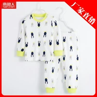 Trẻ sơ sinh Nam Cực quần áo trẻ em mùa thu quần dài quần cotton mùa xuân đồ ngủ cotton áo len nhiệt đồ lót quần phù hợp đồ trẻ em