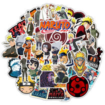 50 PVC waterproof custom stickers Japanese anime Naruto stickers skateboard refrigerator graffiti toy stickers