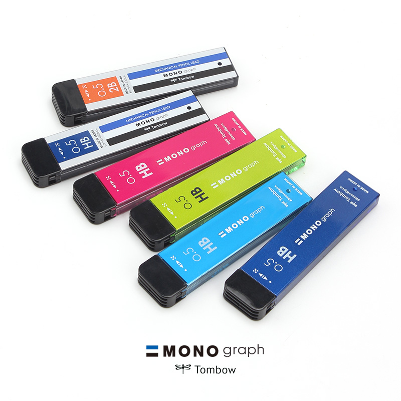 Japan TOMBOW dragonfly MONO automatic pencil replacement core 0-5mm smooth and not easy for students to use HB 2B