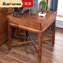  Building a new Chinese style solid wood corner Few simple small square tables with drawers Ash wood sides A few telephones A few wooden bedside tables