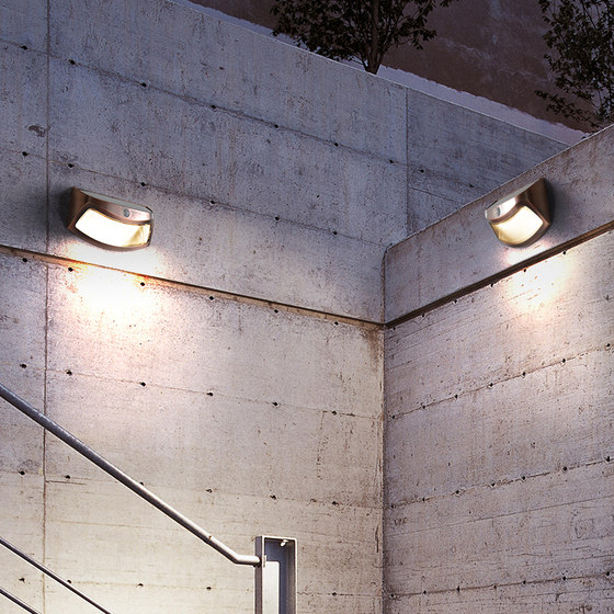 Human Body Sensing Solar Outdoor Light Waterproof Wall Lamp Courtyard Wall Lamp Nordic Modern Simple Creative Exterior Wall Lamp