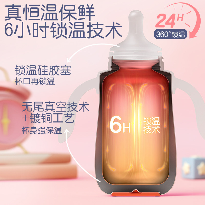 Pigeon Baby Insulated Cup Children's Water Bottle Autumn and Winter Insulated Straw Bottle Learning to Drink Anti-Choking Anti-Leak 6-18 Months+