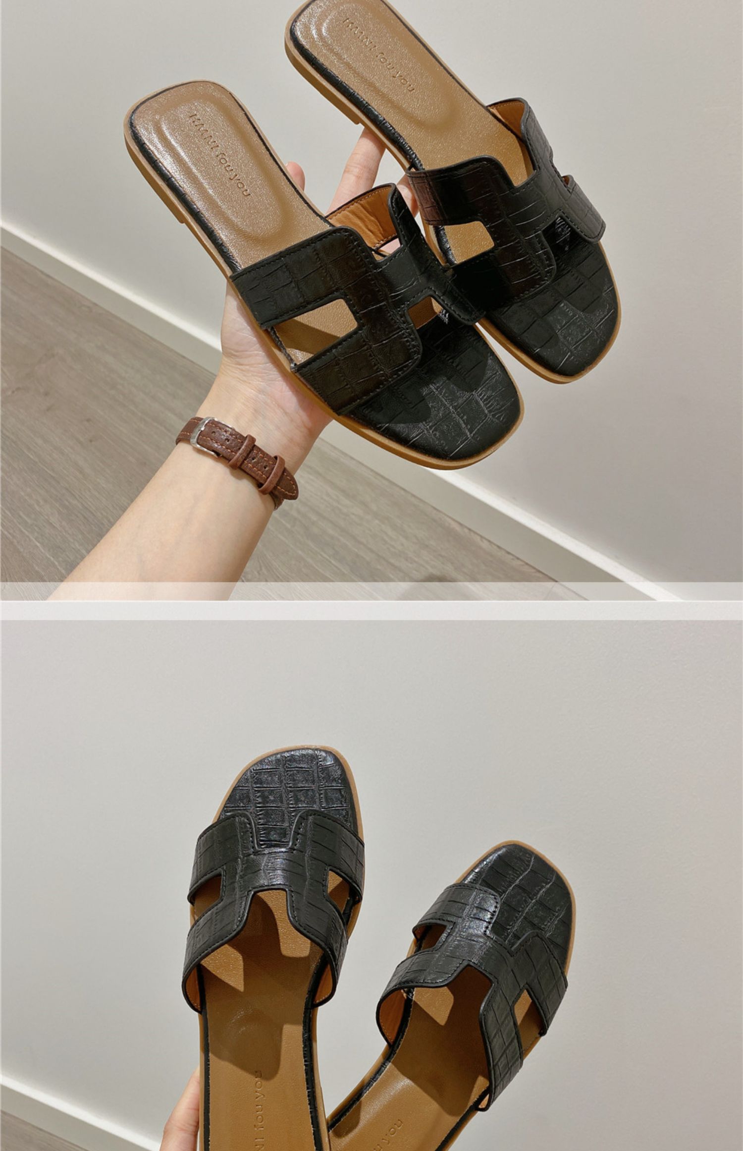 Fee Stijl Slippers Vrouwen Zomer Dragen 2023 Zomer Nieuwe Koreaanse Versie Van Slippers Platte All-Match Strand Schoenen sandalen Vrouwen_voghion.com