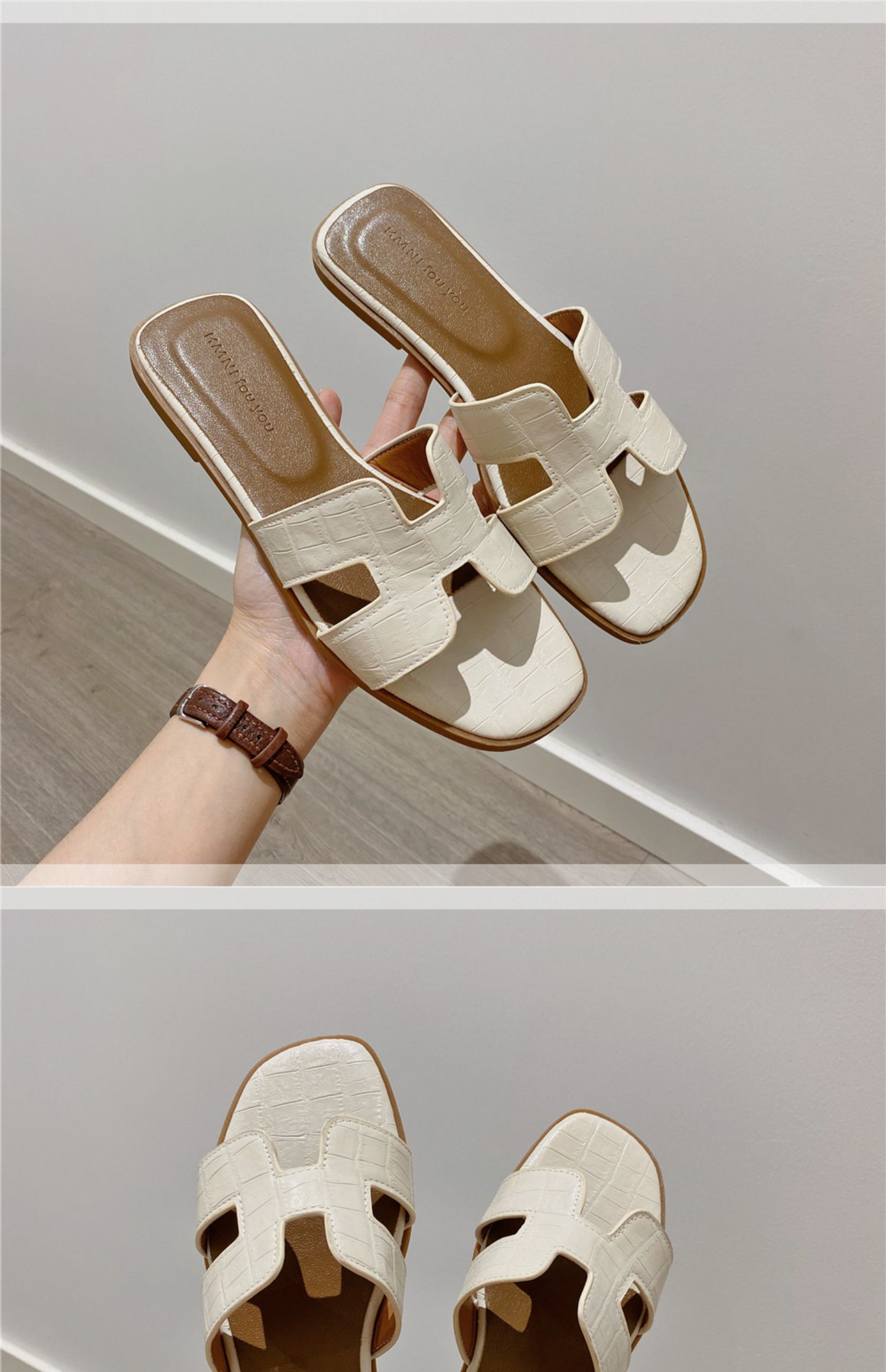 Fee Stijl Slippers Vrouwen Zomer Dragen 2023 Zomer Nieuwe Koreaanse Versie Van Slippers Platte All-Match Strand Schoenen sandalen Vrouwen_voghion.com