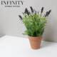 Simulated Artificial Flower Potted Plant with Red Clay Flower Pot, Lavender, French Pastoral Style, Nordic Decorative Home Furnishings