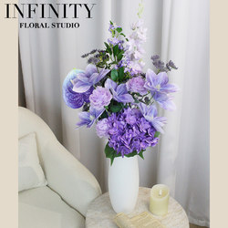 Artificial French-Style Natural Bouquet Finished Product Living Room Decoration Designer Home Use Single Stem Korean Style ins