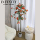 Artificial Bougainvillea Potted Plant with Floating Branches, Greenery, Fake Flower Ornament for Home Decoration, Indoor Display, Tabletop Flower, Living Room, Natural Look
