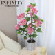 Artificial Bougainvillea Bonsai Decorative Floral Arrangement for Indoor Living Room Tabletop, Green Plant with Natural Feel Leaves, Natural Style