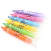 Morning light Mifei color highlighter fragrance students rough strokes focus on distinguishing color fluorescent eye-catching marker pen 6 colors