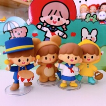 King Zhuo joint search for Apple Village blind box toy doll Cute girl heart tide play hand-made gift