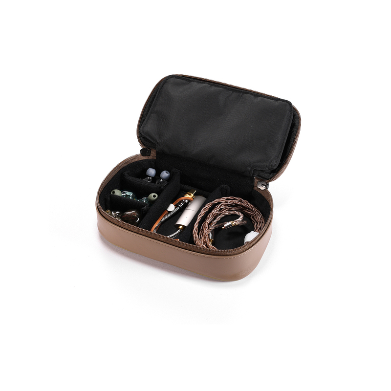 Ddhifi Cz180 Portable Earbud Cosmetics Bag Player Headphone Wire Bag Composite Leather Double-Ended Zipper