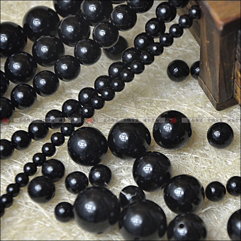 Popularity New Prose Jewelery Stone Fresh Out of New Natural Black Manau Crystal DIY Necklace Accessories-Taobao
