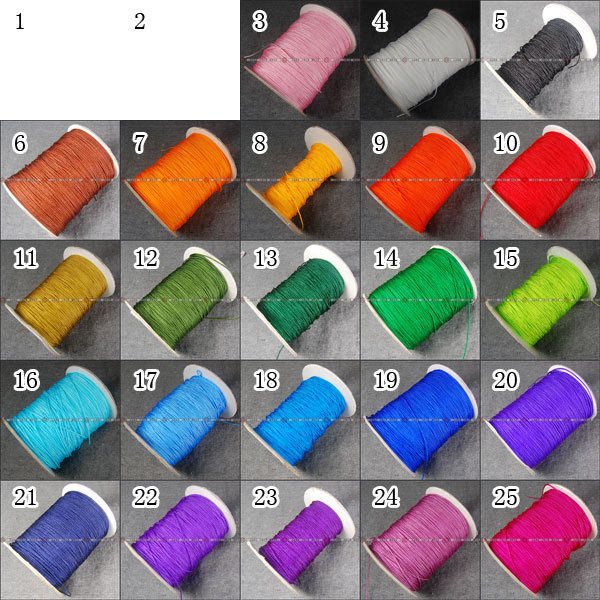 Taiwan Import Line Liise Card B Line jade Line Multi-color Optional China knot wire DIY hand-made necklace handmade wiring