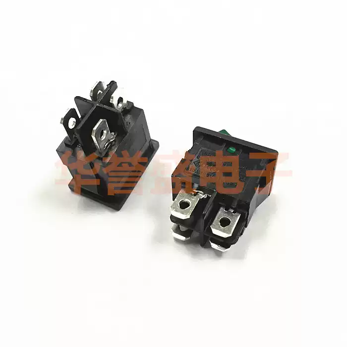 台湾RLEIL 进口船型 翘板开关 RIL3-4 4脚2档 带绿灯 KCD1-104N-淘宝Taobao | 天猫Tmall