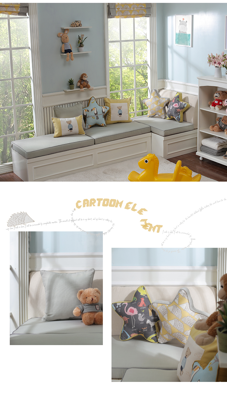 Craft trẻ em hoạt hình đệm gối gối gối thắt lưng gối gối kẹo kẹo gối nệm mat bộ ngủ văn phòng
