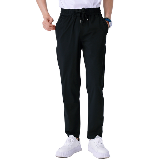 [Elastic Upgrade] Yiwen casual pants men's straight loose four-sided elastic anti-wrinkle elastic waist trousers