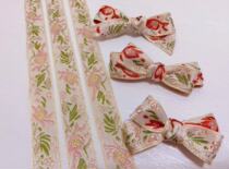 9 years old shop Korea retro style 2 5cm handmade silk with dei powder dei