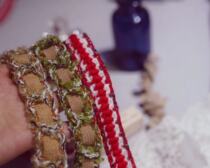 Heavy Snow solar terms super thick handmade sparkling webbing handmade material clothing lace