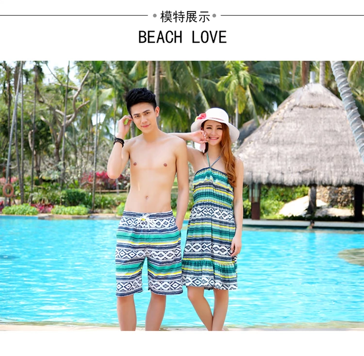 Beach darling Sanya kỳ nghỉ tuần trăng mật phim trên gương cặp vợ chồng phù hợp với quần đi biển
