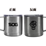 Мужской вакуумный стакан из нержавеющей стали на платформе, нержавеющая сталь AISI 304