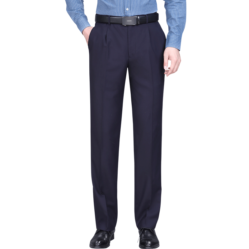 Hongdu men's suit pants wool trousers business commuting direct loose middle-aged and elderly formal wear men's suit pants
