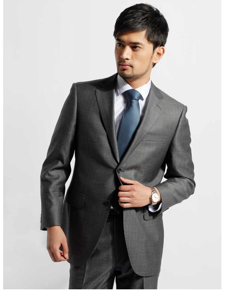 Costume homme 22% laine 78% soie pour printemps - Ref 1574351 Image 11