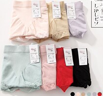 Fimage Lace Comfortable stretch Cotton Solid color womens mid-rise briefs flat pants