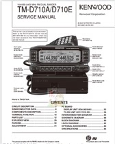 Talkback radio entretien manuel dessins Kenwood Jianwu TM-D710A_E Schéma du circuit dusine original Diagramme HD