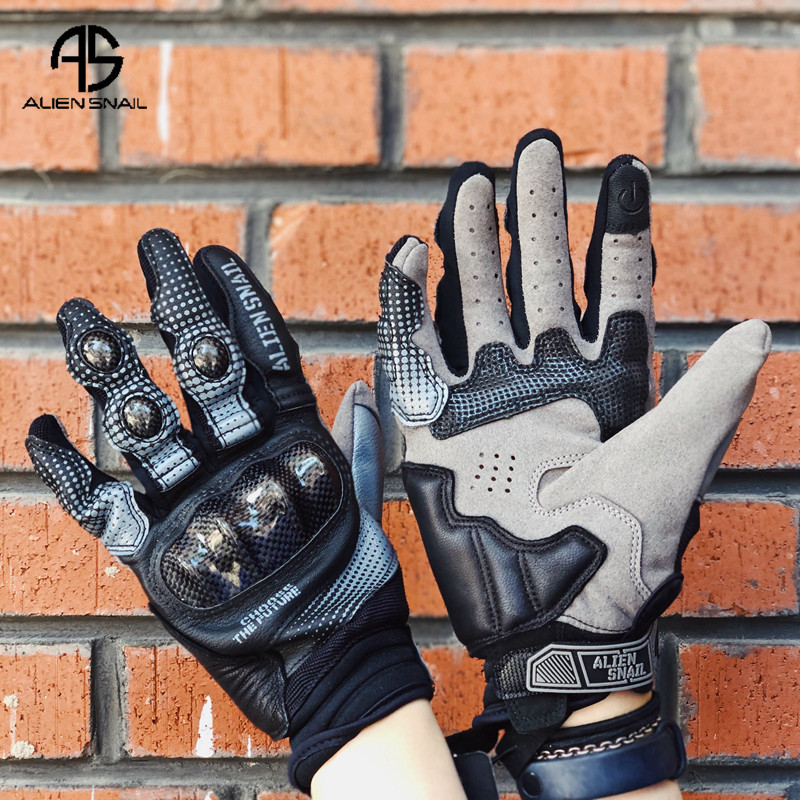 Alien snail summer riding glove Machine car Knight anti-drop wear-resistant breathable carbon fiber locomotive gloves for men and women