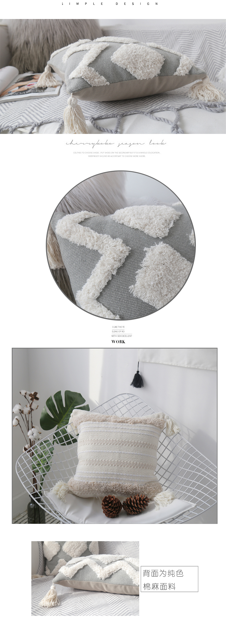 Ins gió chần gối thêu cá tính gối đầu gối sofa đệm thắt lưng gối dân tộc Bohemian Morocco - Trở lại đệm / Bolsters bộ chăn gối ngủ văn phòng giá rẻ