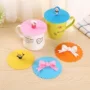 Phim hoạt hình thực phẩm Lớp Silicone Cup Cover Đa chức năng Leakproof Con dấu Cốc gốm Cover Bụi Nước Cup Tea Cover bình hút nước cho bé