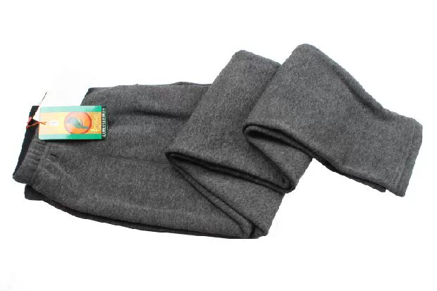 Mùa thu và mùa đông cotton nam ấm quần dày cộng với nhung căng đồ lót trung niên cộng với kích thước cộng với miếng đệm đầu gối đôi quần quân dài nam