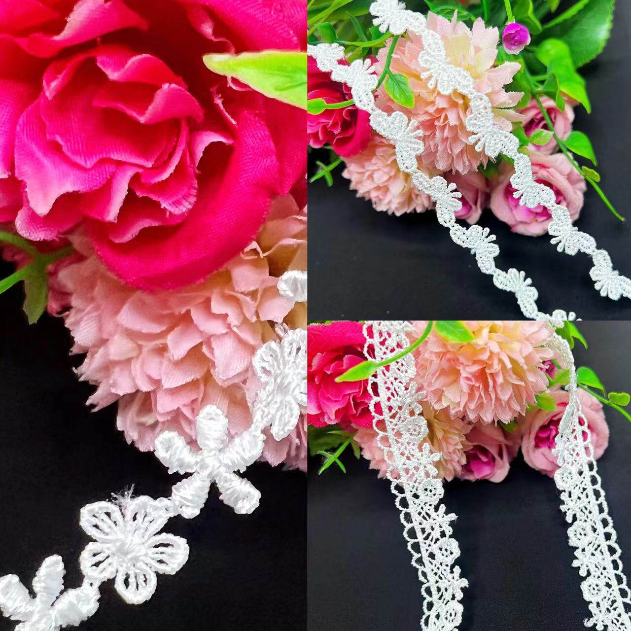 2 m delicately thickened lace water soluble lace wedding dresses tuxedo handmade DIY bridal headwear narrow and small lace accessories