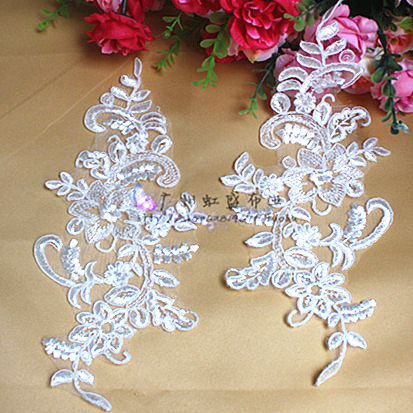Ivory white DIY handmade accessories exquisite car bone lace lace to flower decals stickers low price