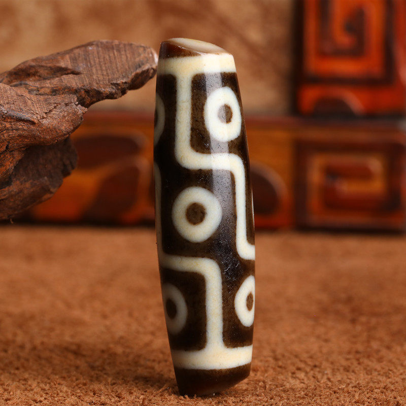 Old Material Yuzuo Tibet True to Pure Nine Eye Tianzhu Necklace Pending Men and Women Couple Chain