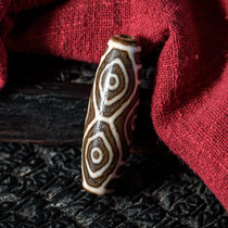 Boutique natural Old material to pure Tibet Tianzhu Pendant Six Dragon Eyes Old Sky Pearl Necklace Accessories for Men and Women Lock Bones Chain